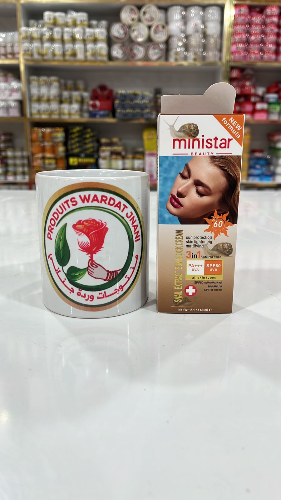 كريم واقي الشمس Minister Beauty بخلاصة الحلزون SPF 60 – 60 مل