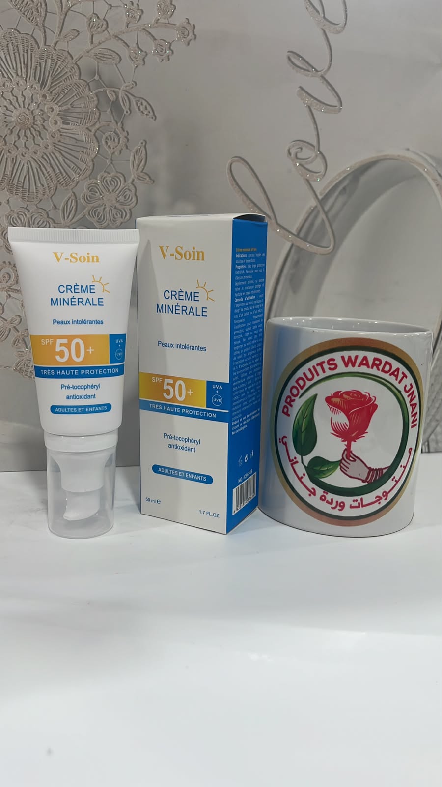 V-Soin Crème Minérale SPF 50+ – 50 مل