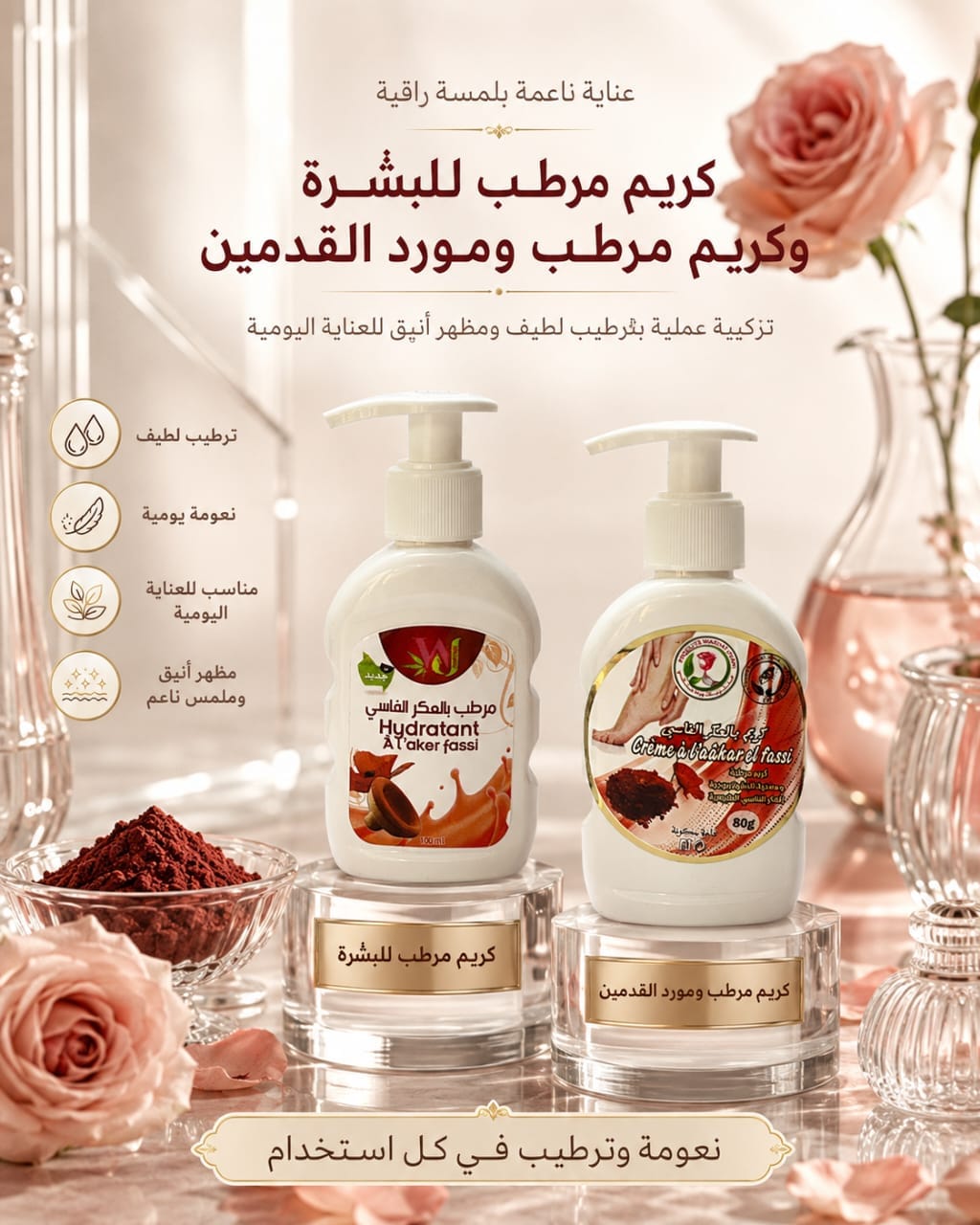 كريم مرطب مورد القدمين